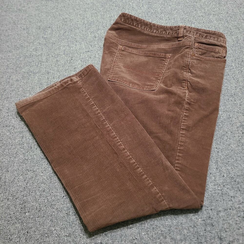 Vintage Y2K 90s RL Polo Jeans Co Pants Womens 14x30 Brown Corduroy Boot Cut